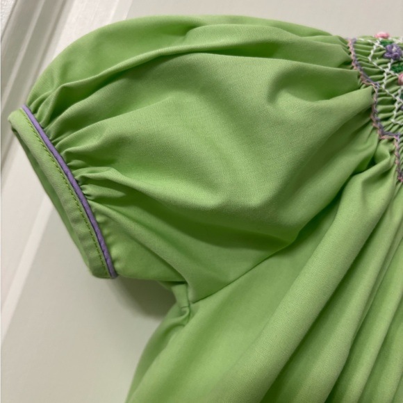 Petit Ami Green Smocked Dress 18 months - Picture 5 of 6